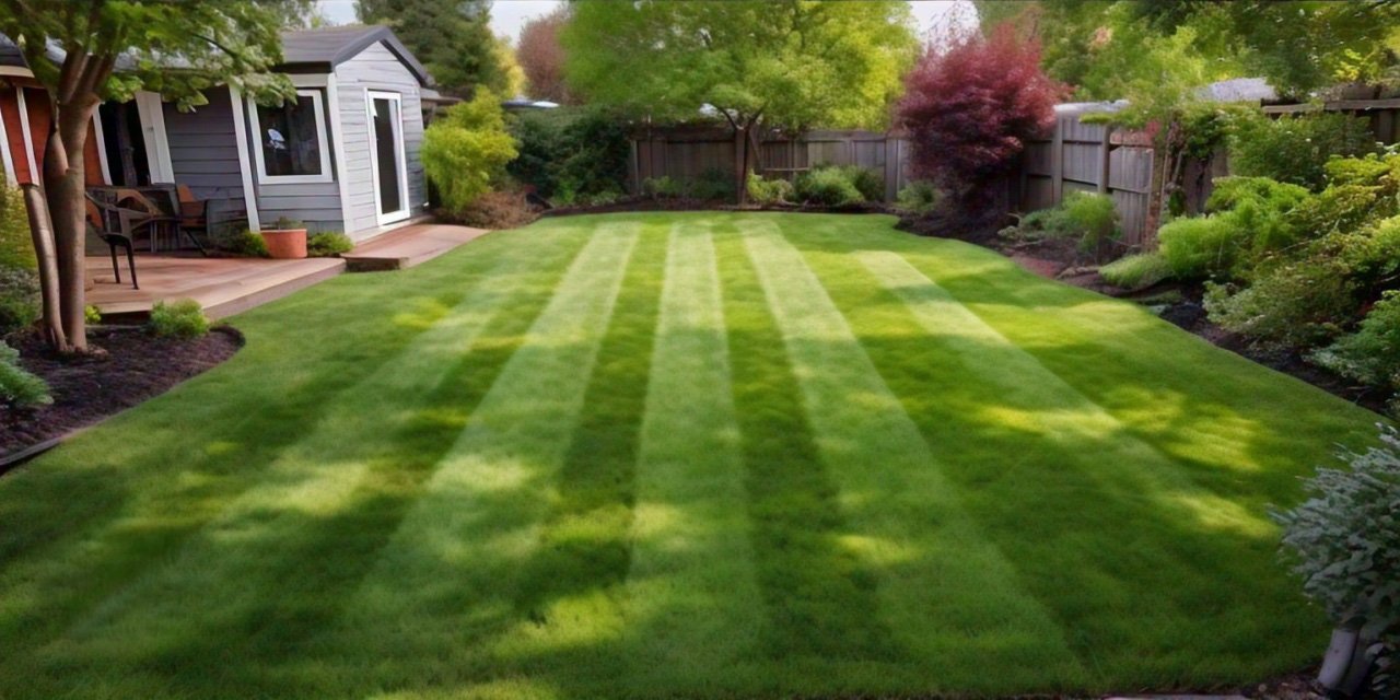 lawn after